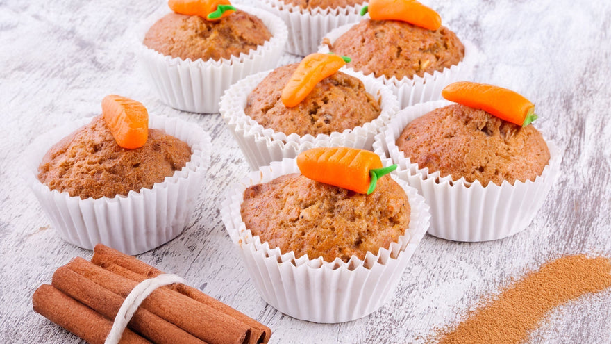 Vanilla-Cinnamon Carrot Muffins with Kabrita Goat Milk 