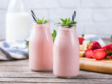Strawberry Banana Goat Milk Smoothie